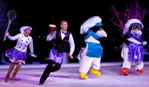 Skaters performing to "Hot Chocolate" at SeaWorld's Winter Wonderland on Ice