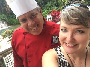 chef Gonzales and Kelly selfie